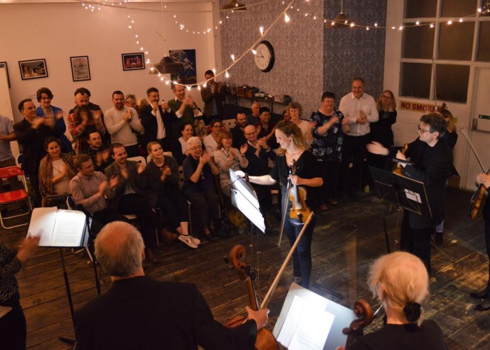 Event review: the London Mozart Players in Fiona Brice’s ‘Relationships’ at Matthews Yard, Friday 19th May